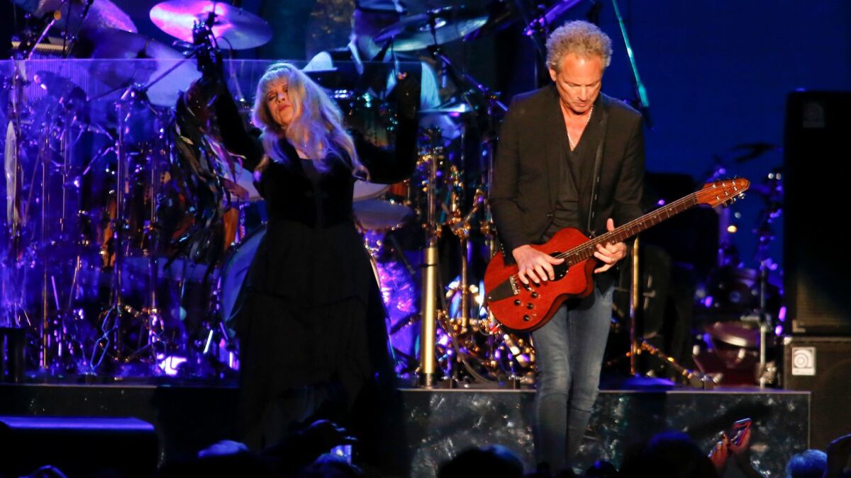 Fleetwood Mac, featuring Stevie Nicks and Lindsey Buckingham, will perform as part of the Classic West festival at Dodger Stadium on July 16.