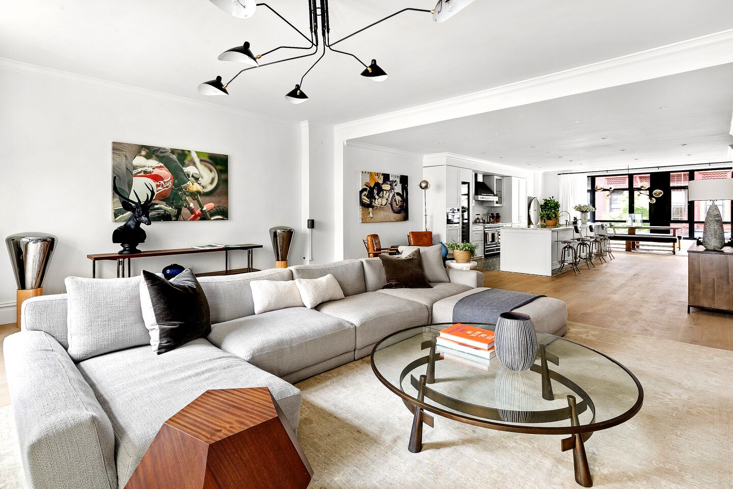 The three-bedroom condo listed by Joe Jonas and Sophie Turner includes an outdoor terrace and spans an entire floor in a boutique building in Lower Manhattan.