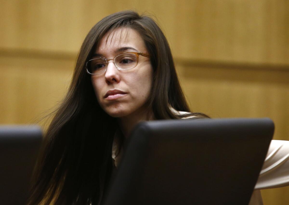 Jodi Arias showed no emotion Wednesday after the jury determined she was eligible for the death penalty.