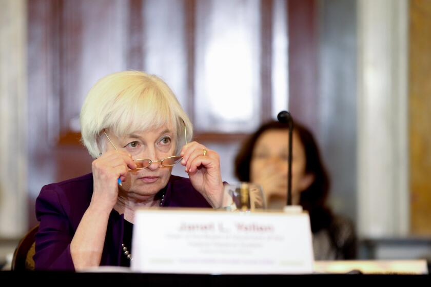 Federal Reserve Chair Janet Yellen: when it comes to stock prices, she should pipe down.