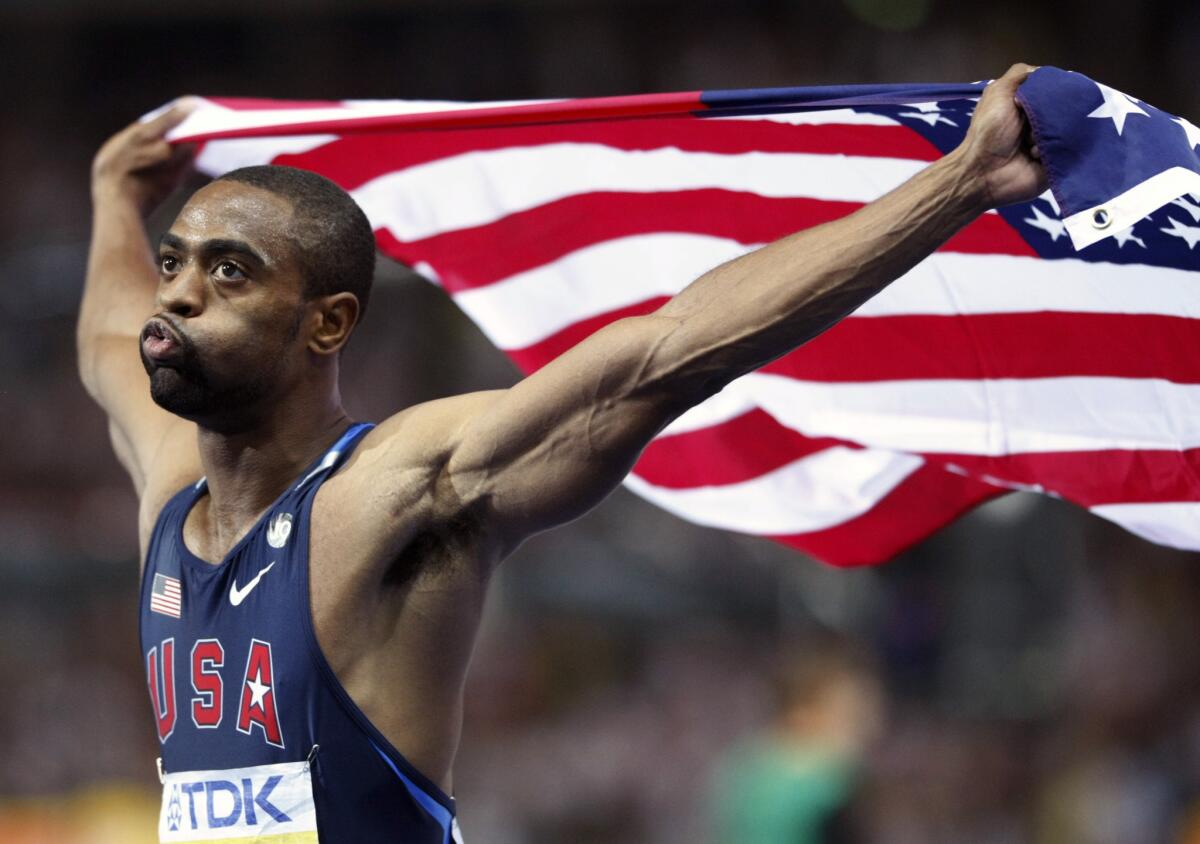 Tyson Gay, shown after finishing second in the 100 meters at the 2009 world championships, has won just one Olympic medal during his storied career.