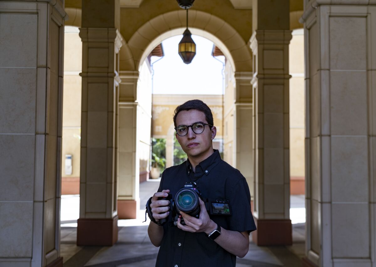 Luke Konopasky, a recent USC School of Cinematic Arts graduate, was hired for a production job with the help of First Jobs.