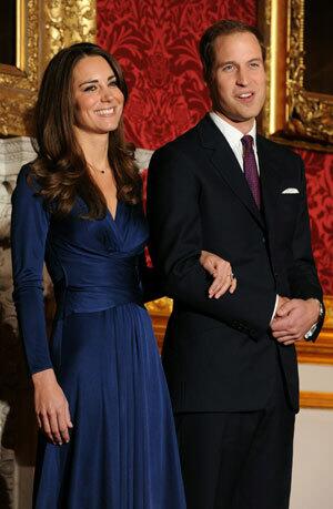 Kate Middleton and Prince William announce their engagement.
