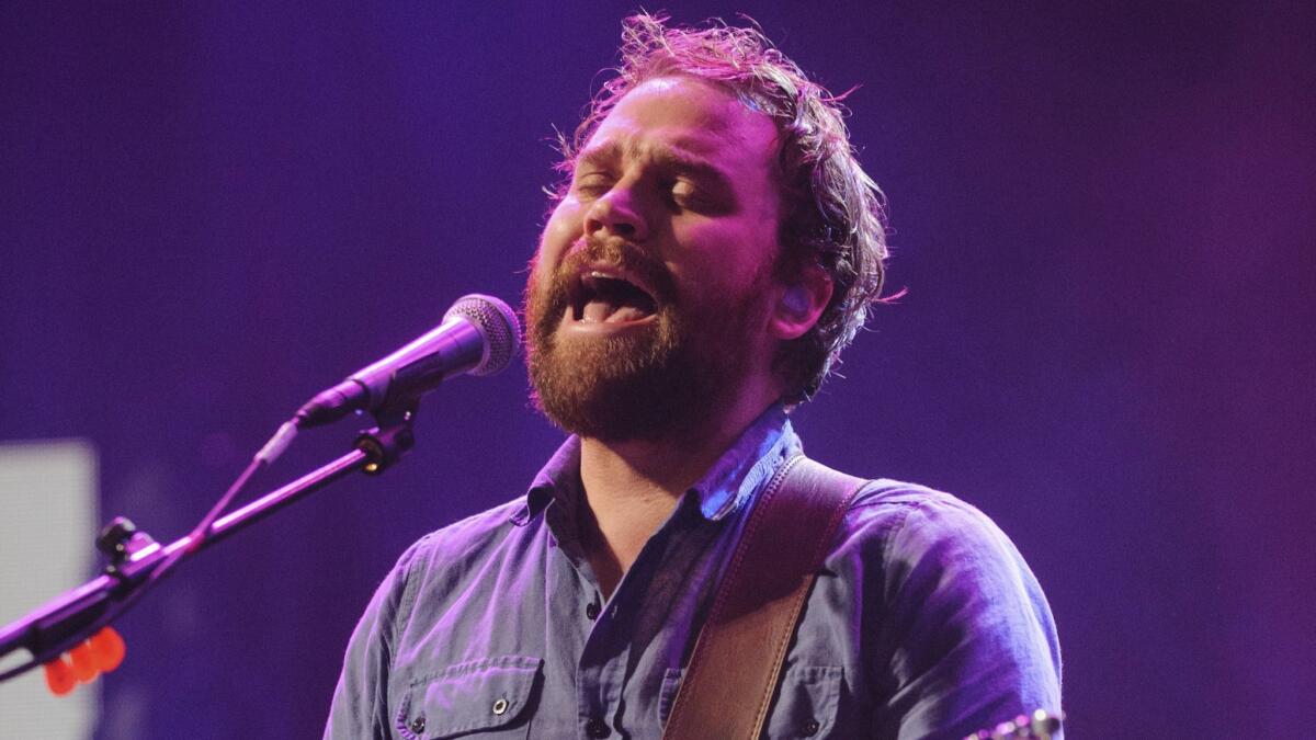 Scott Hutchison, frontman singer of Scottish rock band Frightened Rabbit, on Sept. 22, 2012. Hutchison went missing Wednesday, and police say they have found a body, with formal identification expected soon.