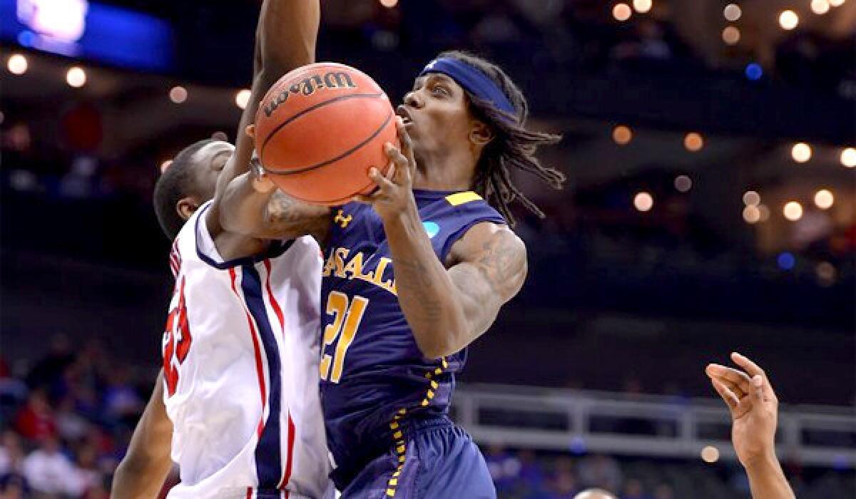 Tyrone Garland had 17 points for La Salle in their victory over Ole Miss, 76-74, advancing the Explorers to the Sweet 16 where they'll face Wichita State.
