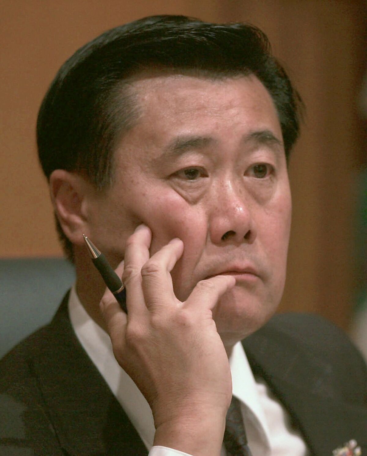 State Sen. Leland Yee (D-San Francisco) had alerted officers that he'd received a death threat for pushing a bill that would restrict assault weapons. Above, Yee in 2001.
