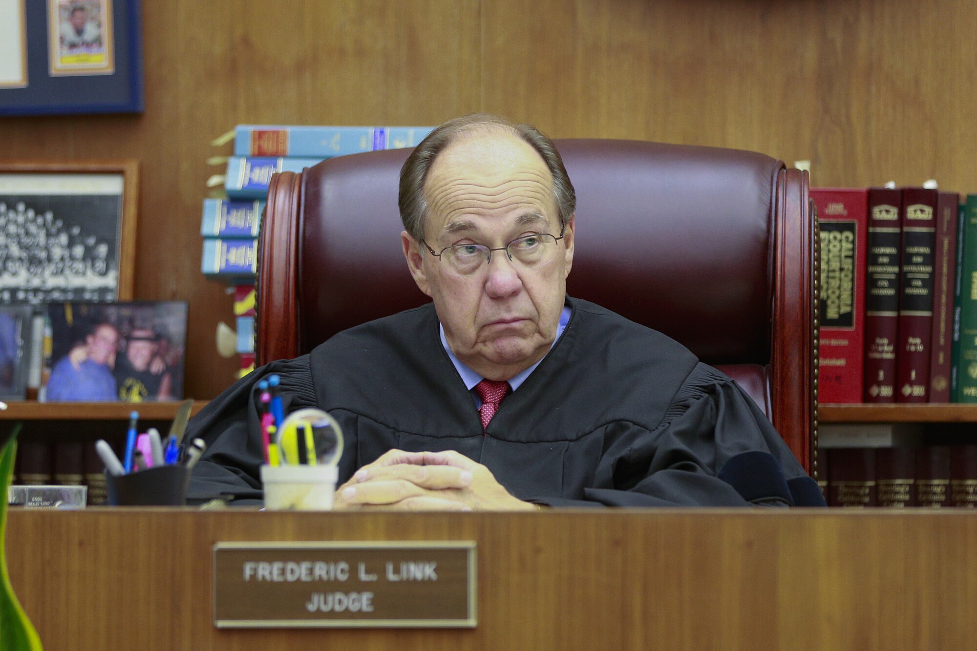 Judge Frederic Link in 2016.