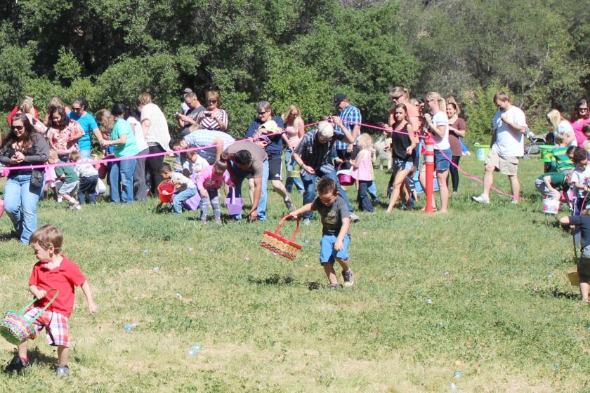 An Eggstravaganza Easter celebration and egg hunt will be held from 10 a.m. to noon March 16 at Dos Picos County Park.
