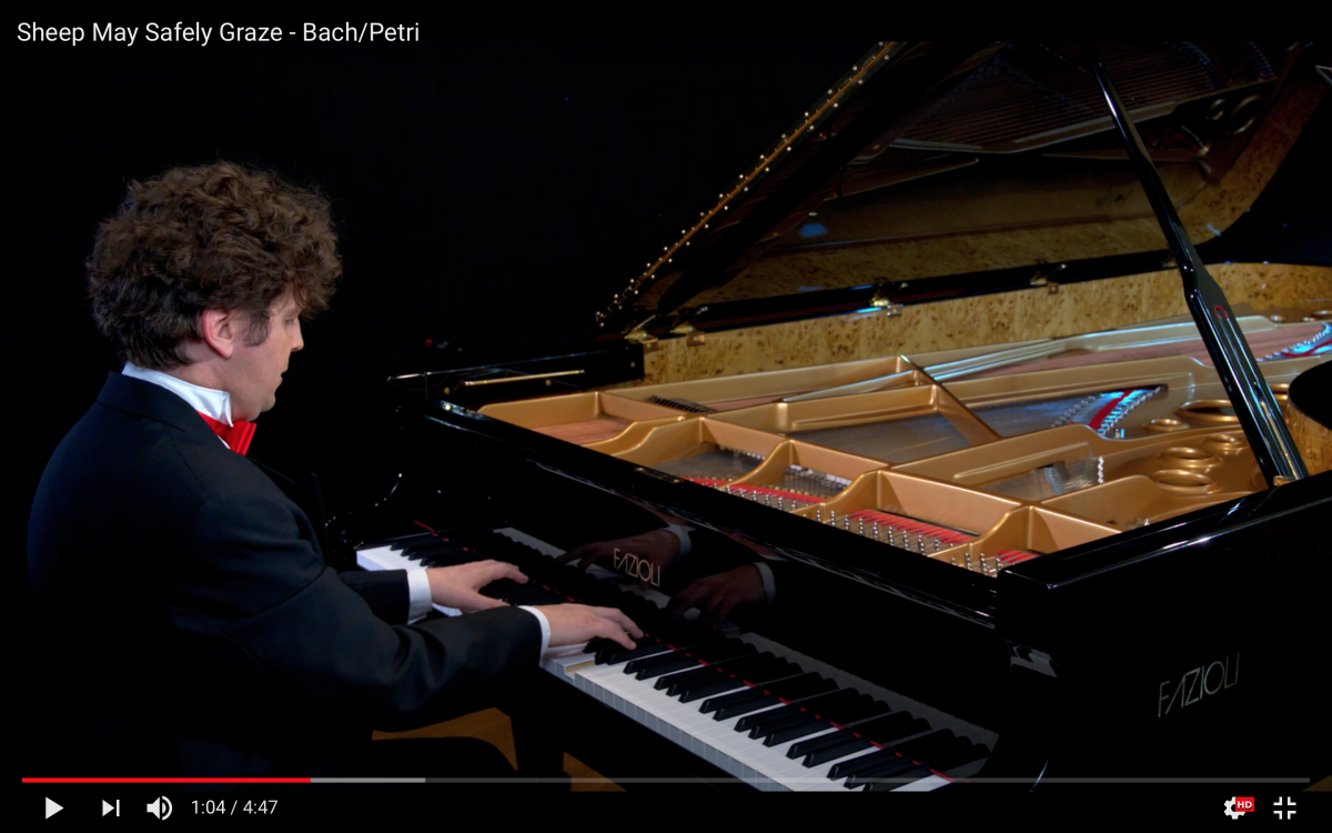 A screen shot from one of Daniel Vnukowski's livestreamed performances.