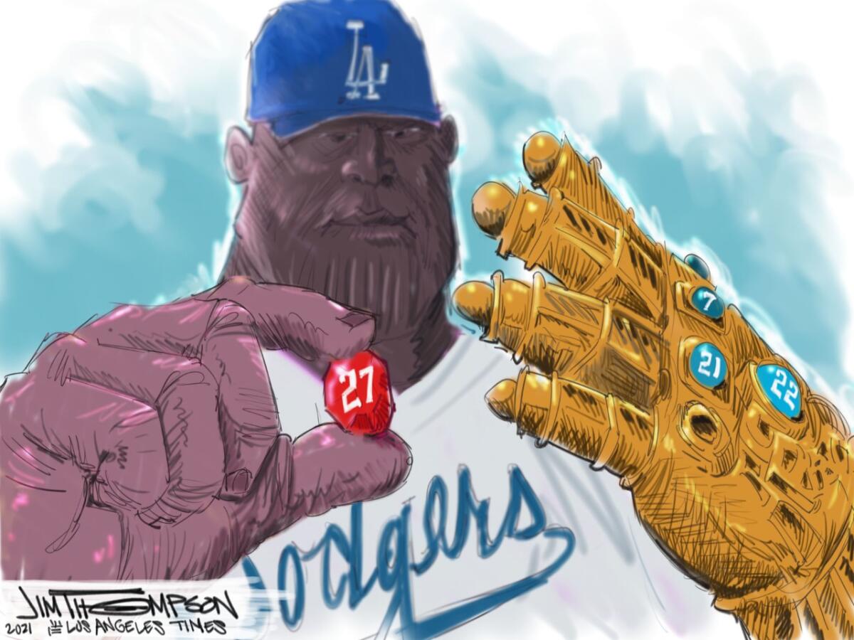 Dodgers cartoon.