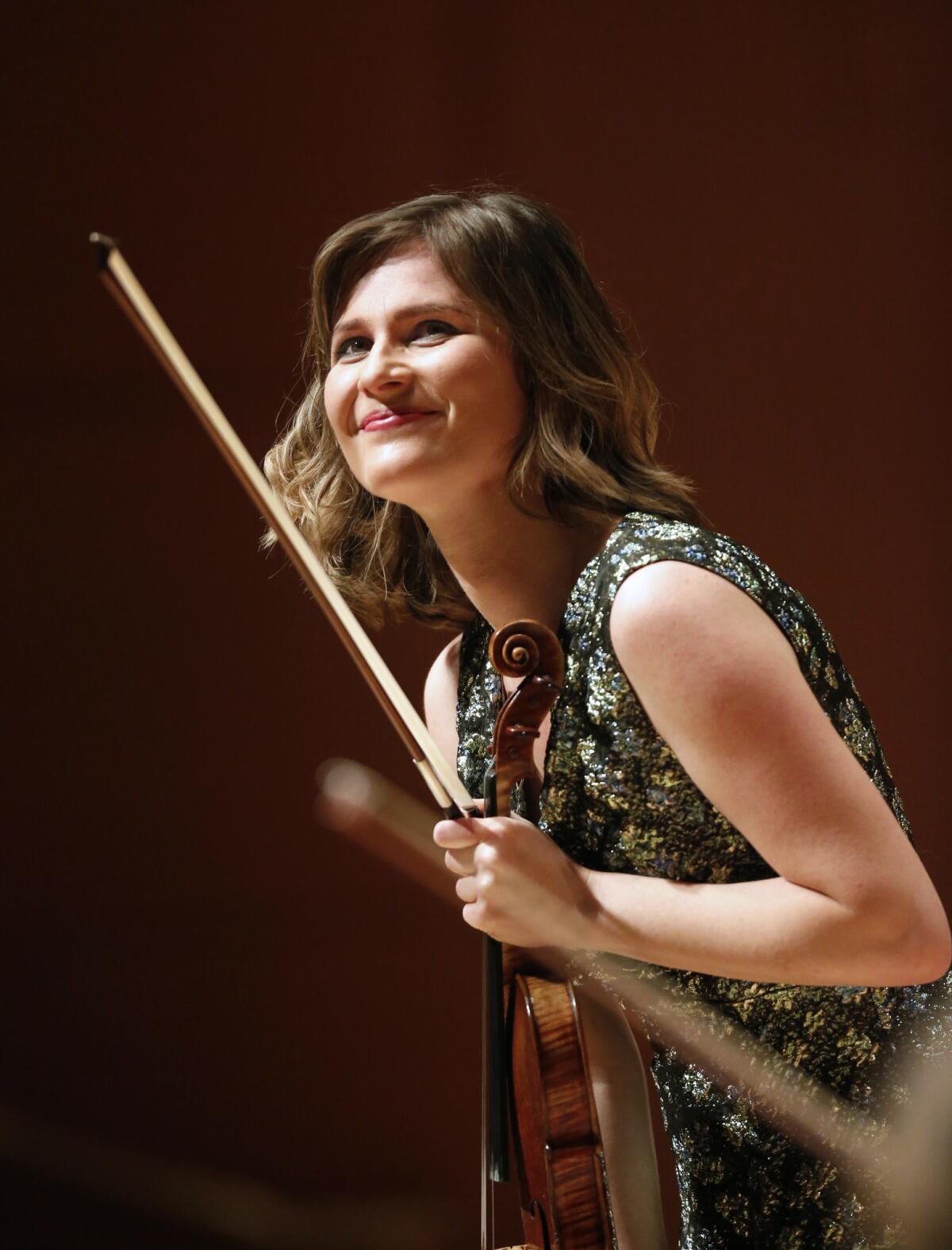 Violinist Lisa Batiashvili. (Gary Coronado / Los Angeles Times)