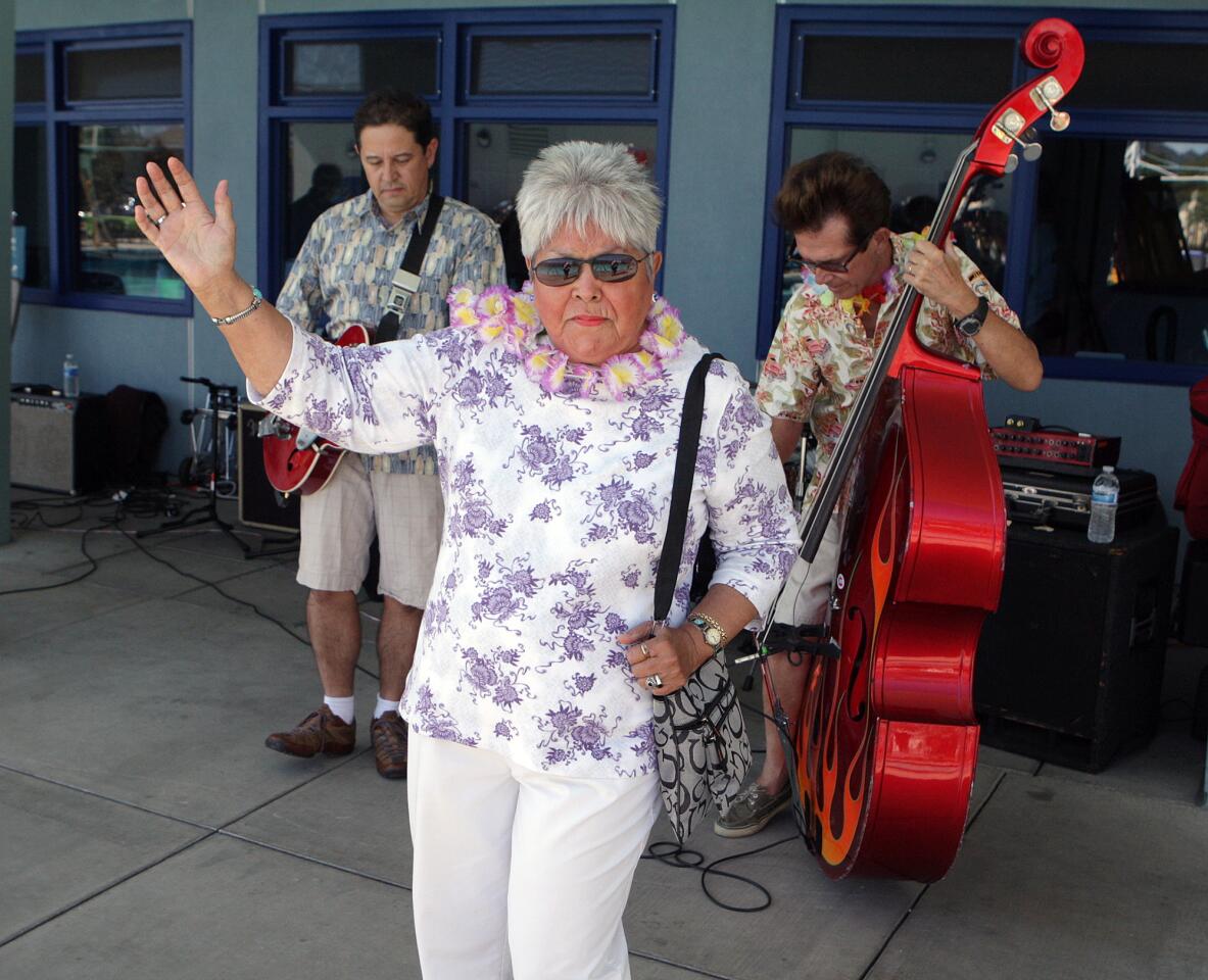 Photo Gallery: First ever "Rock-a-Hula" for seniors at Verdugo Pool