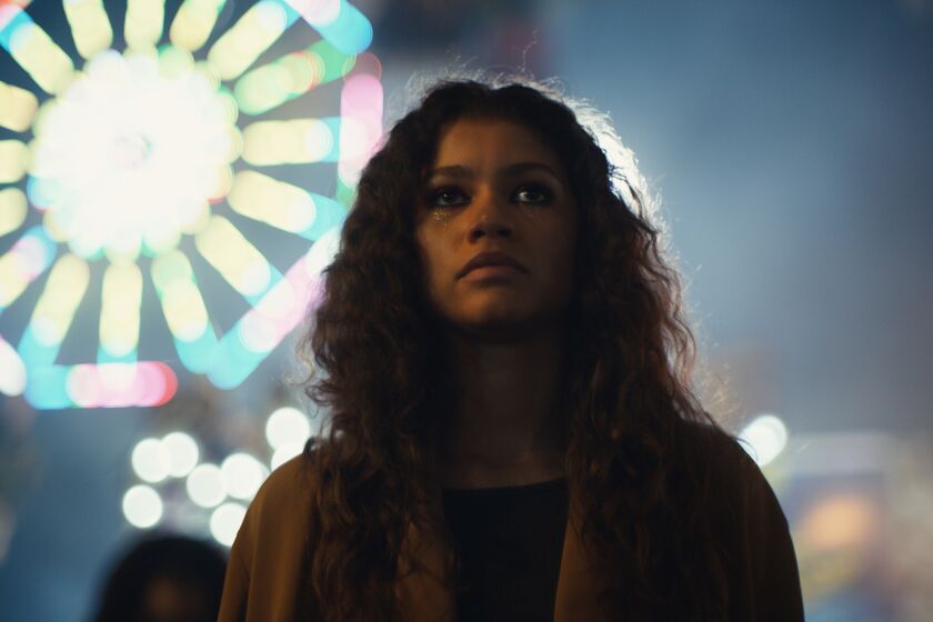 Zendaya in a scene from "Euphoria." Credit: HBO
