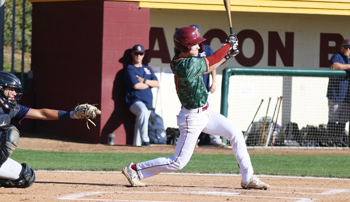 Junior shortstop Thomas Maher is one of Torrey Pines' top hitters.