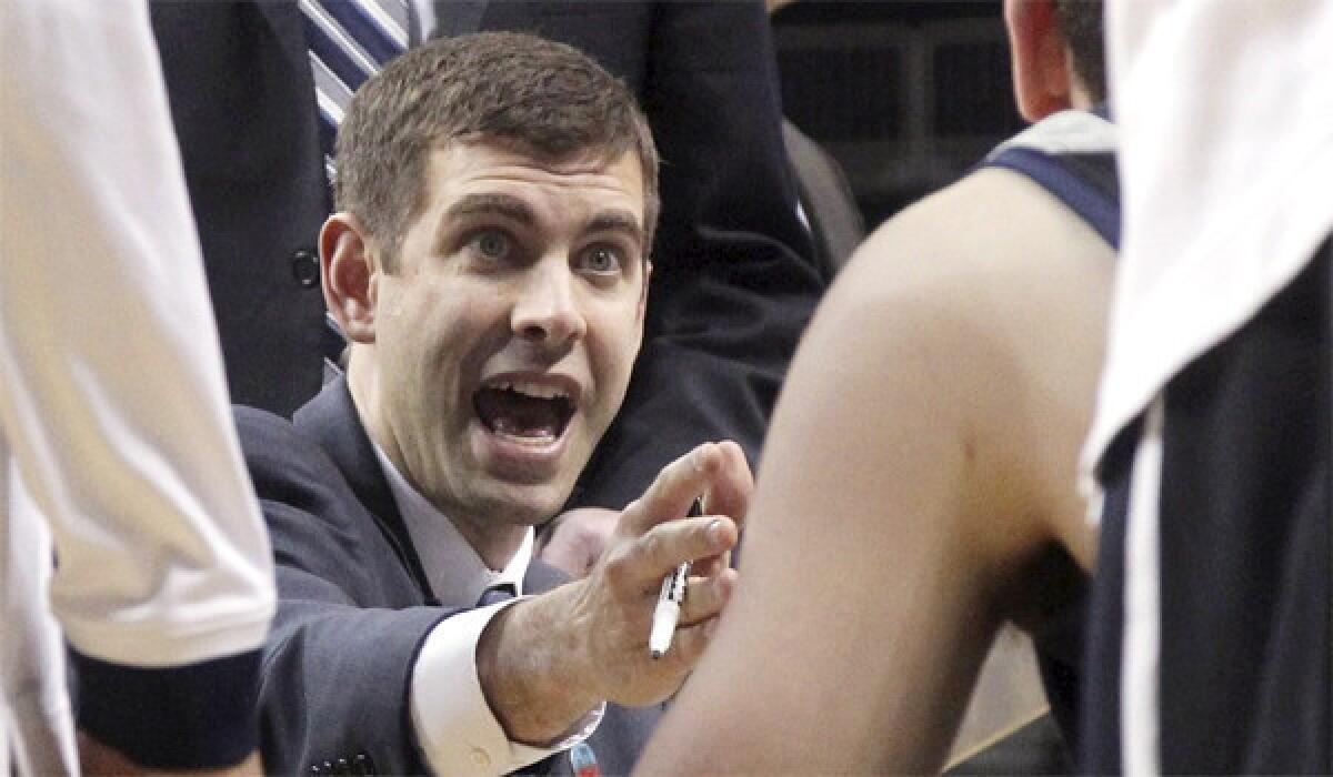 The Boston Celtics have hired Butler Bulldogs Coach Brad Stevens to replace Doc Rivers, who was traded to the Los Angeles Clippers.