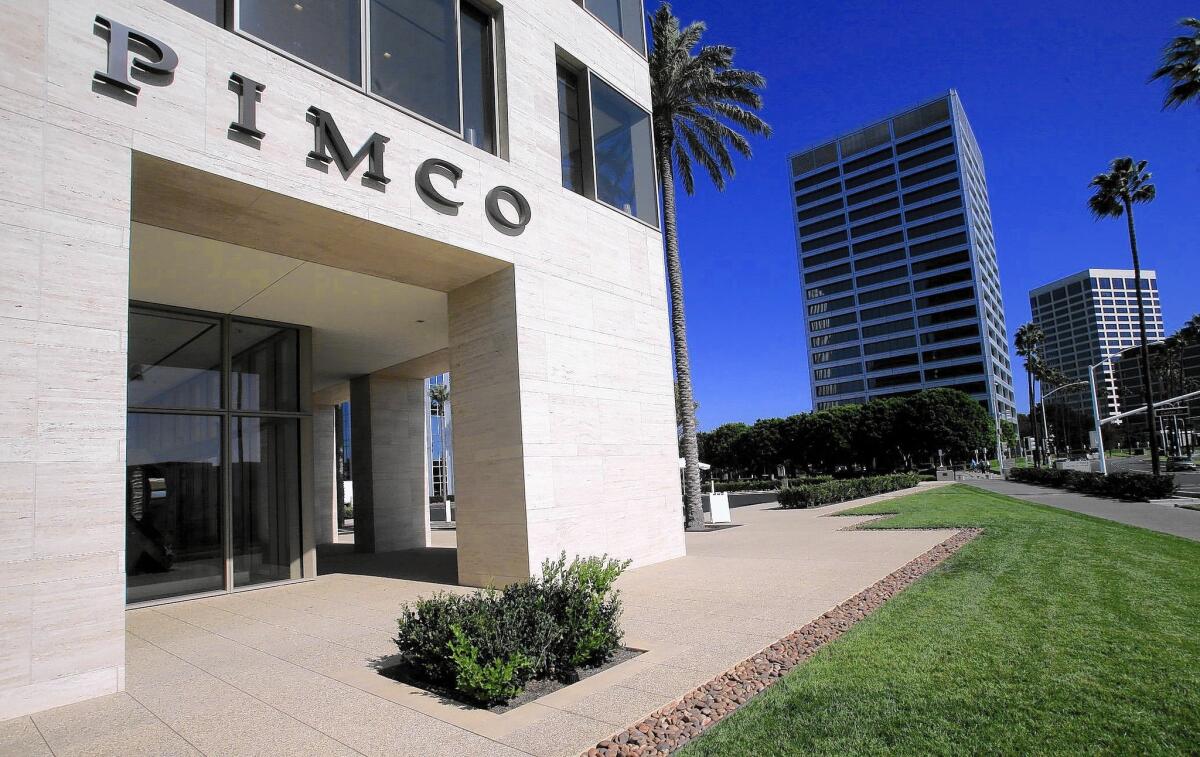 The Pimco offices in Newport Beach are at 650 Newport Center Drive, where "bond king" Bill Gross used to work. He's now at Janus on the same street, at 520.