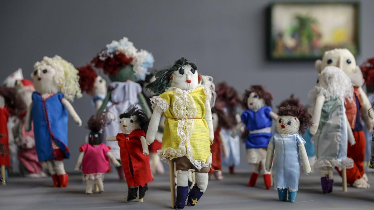 Untitled dolls by the late Maria de la Paz Torres de Aparicio made between 1994 and 2000.