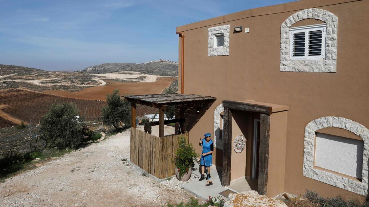 Airbnb is excluding listings for rentals, such as this one, in Israeli settlements in the West Bank.