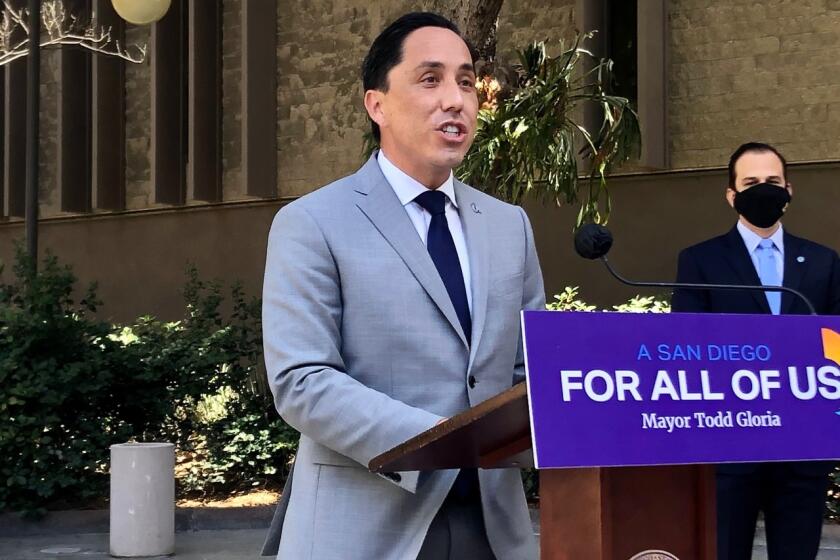 San Diego Mayor Todd Gloria announces the terms of the Invitation To Bid on the city's electric and gas franchise agreements.