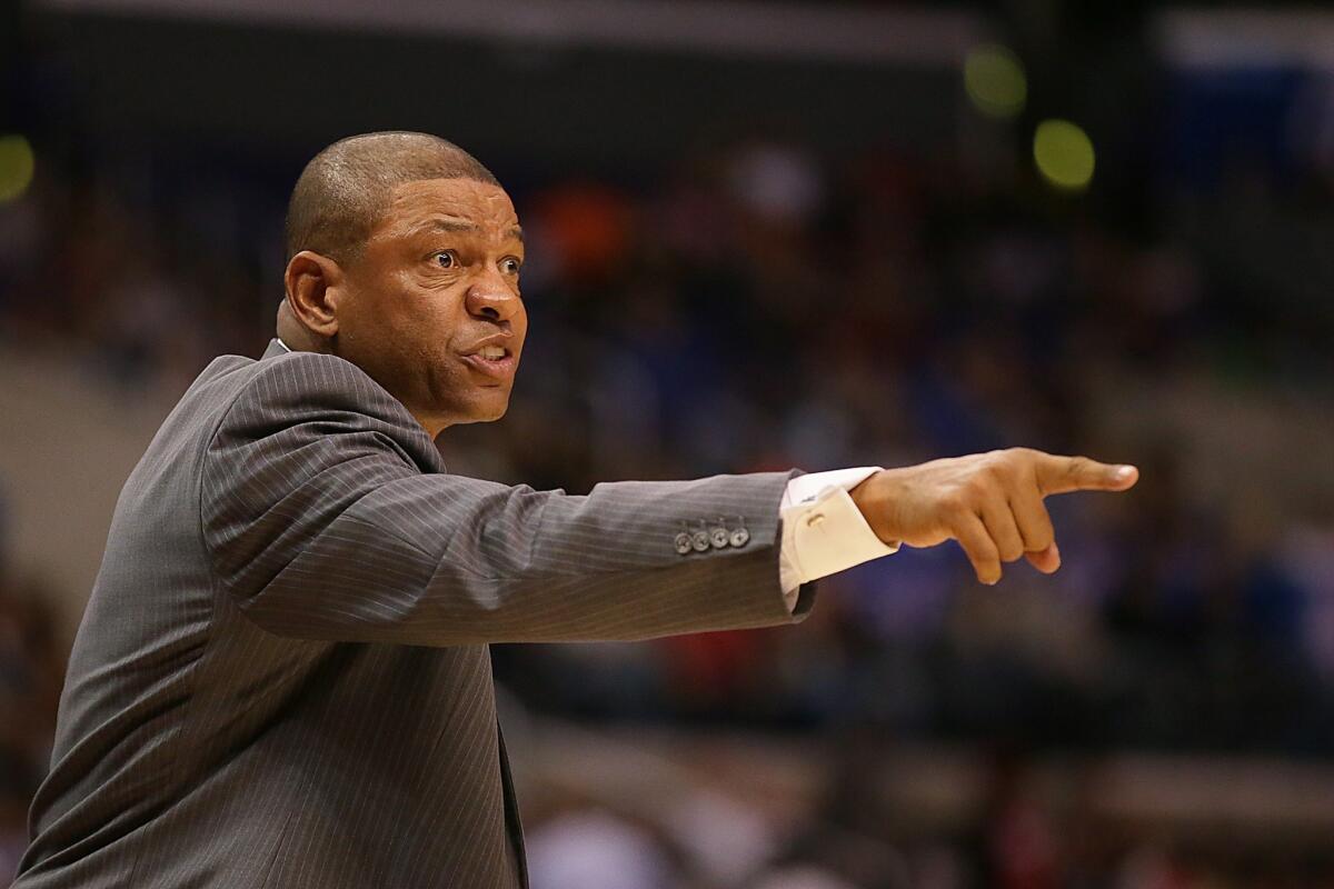 Clippers Coach Doc Rivers brings a commanding presence to a team that is hoping to achieve greatness this season.