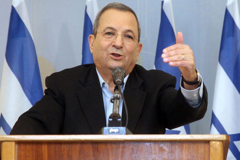 Israeli Defense Minister Ehud Barak, during a news conference, announced that he will not stand in the elections in January.