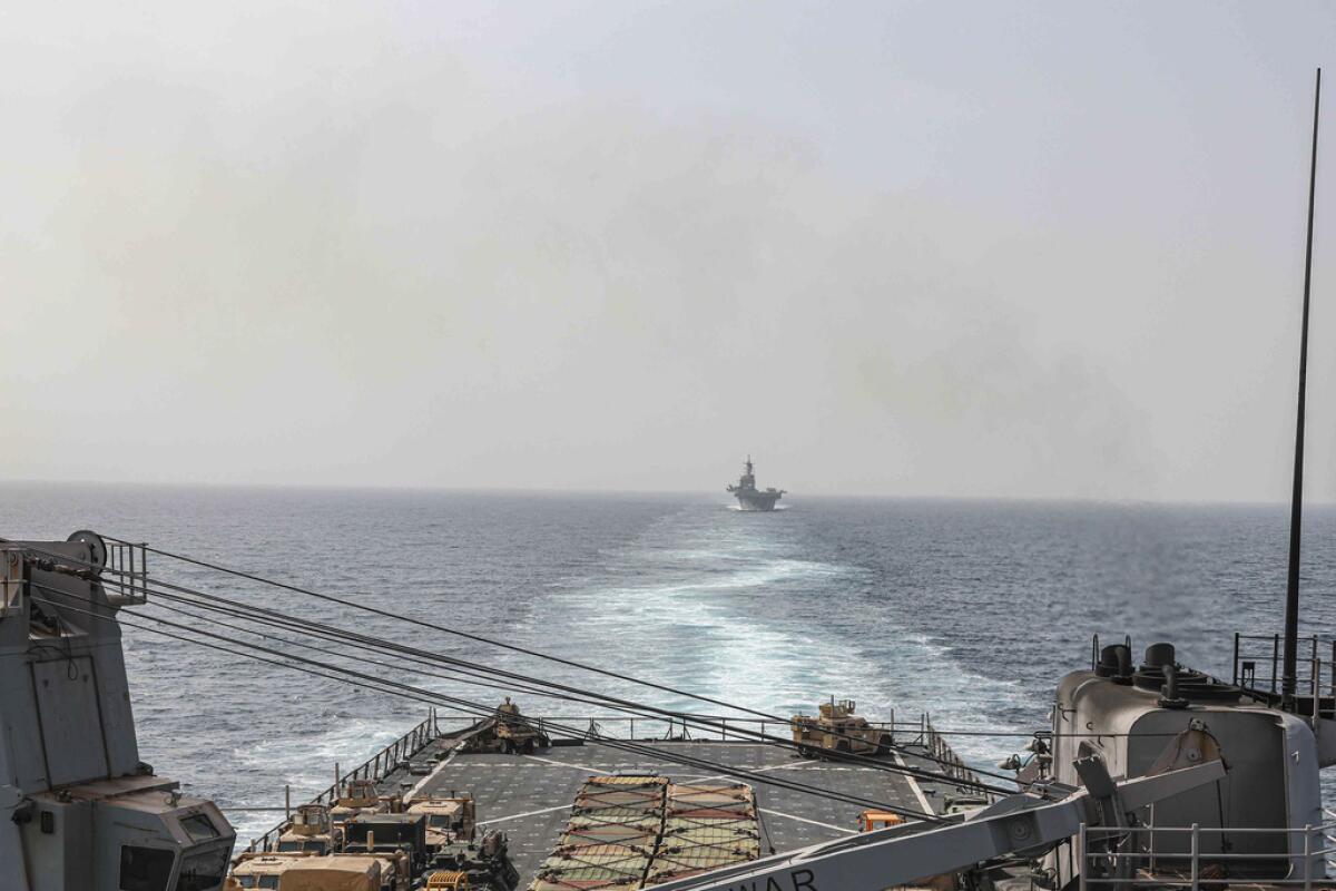 En esta imagen proporcionada por la Armada de Estados Unidos
