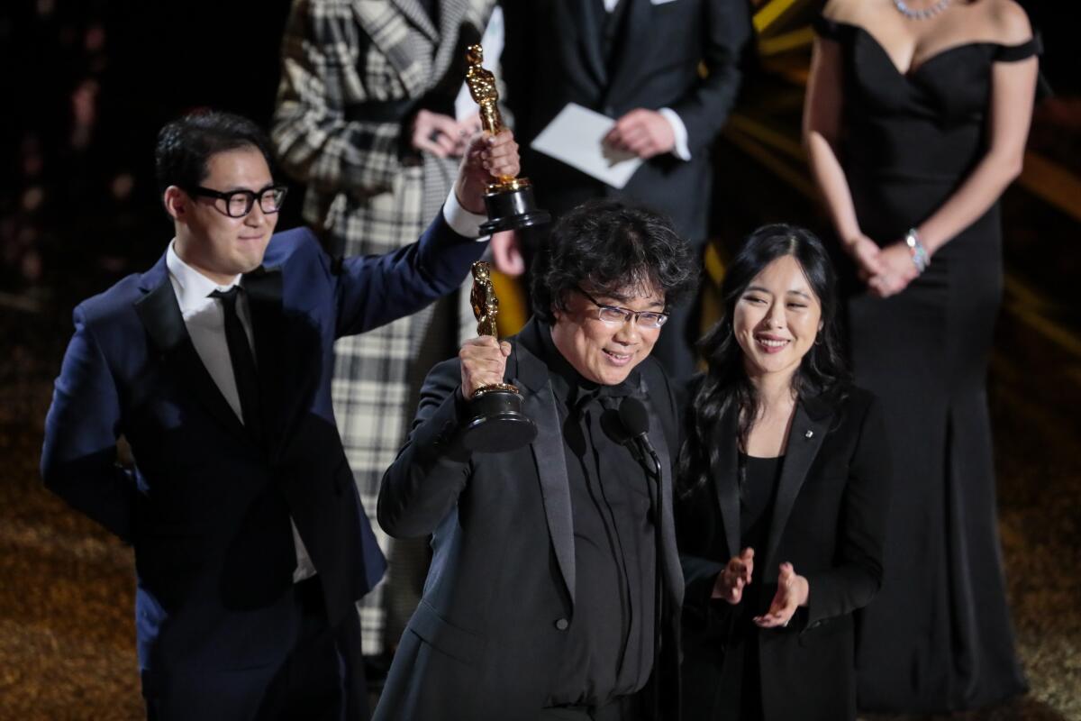 Director Bong Joon Ho and Han Jin Won
