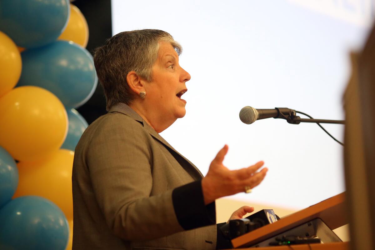 UC President Janet Napolitano 