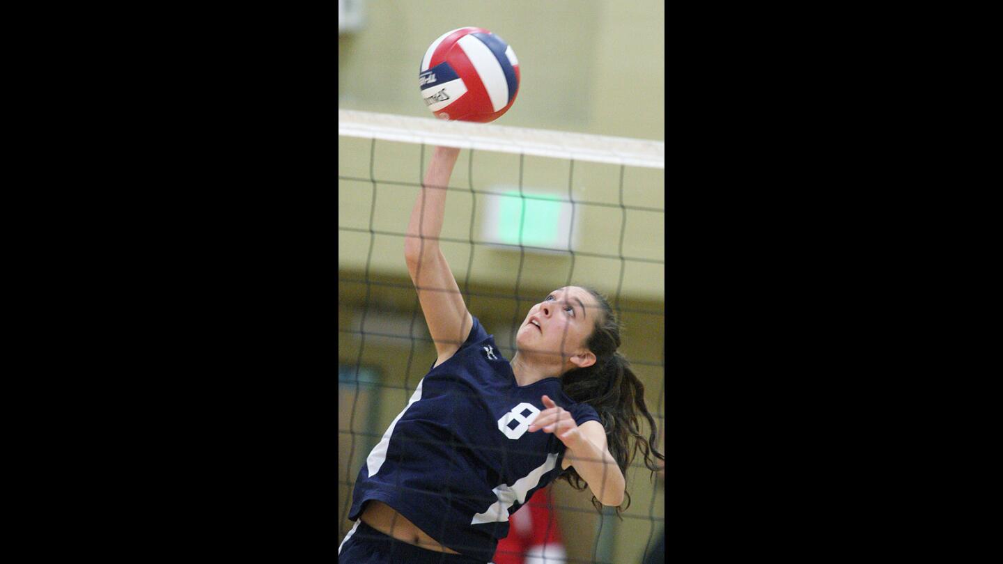 Photo Gallery: St. Monica Academy wins first round of State CIF Division V girls volleyball against Verdugo Hills 3-2