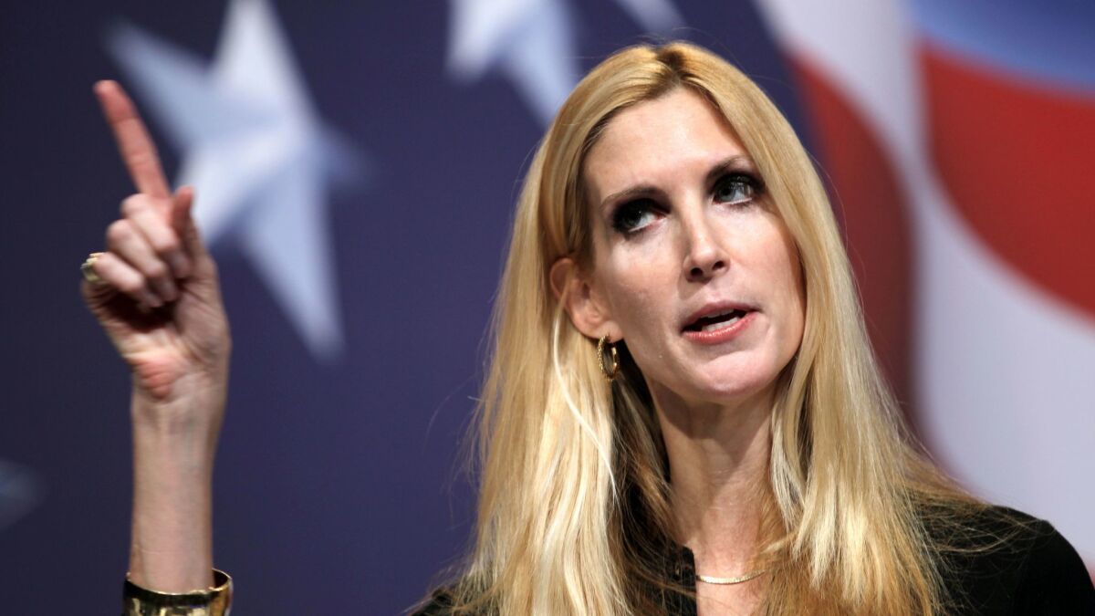 Conservative author Ann Coulter on Saturday Feb. 20, 2010.