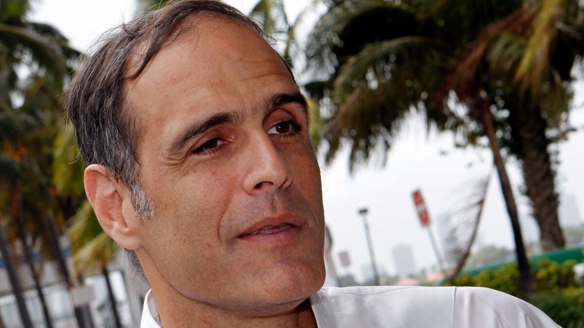 Fane Lozman, pictured in Miami Beach, Fla. on March 7, 2012, has brought a case after being arrested at a 2006 Riviera Beach City Council meeting.
