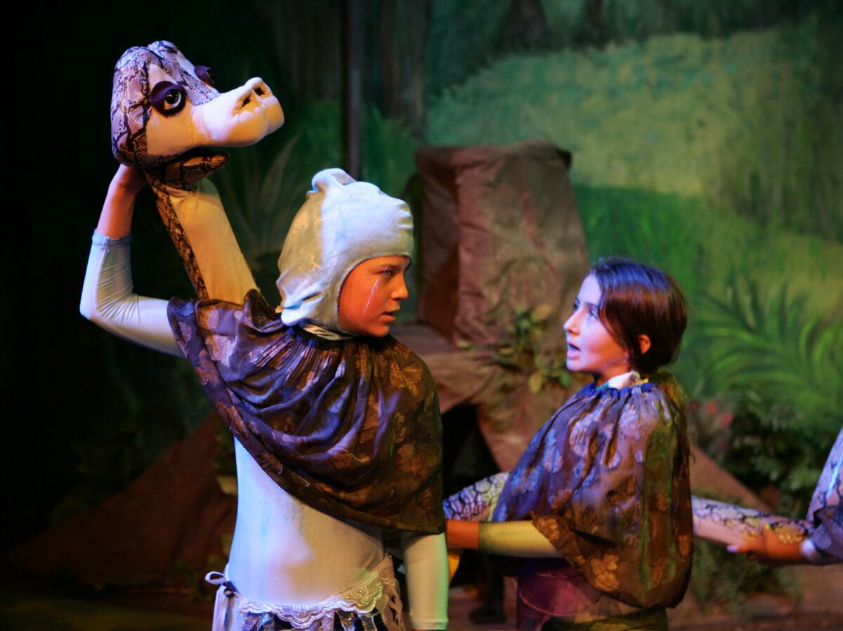 A scene from San Diego Junior Theatre's  "The Jungle Book."
