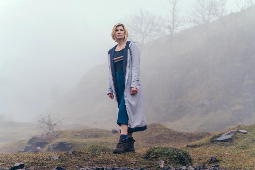 Jodie Whittaker as The Doctor - Doctor Who _ Season 13 - Photo Credit: James Pardon/BBC Studios/BBC America
