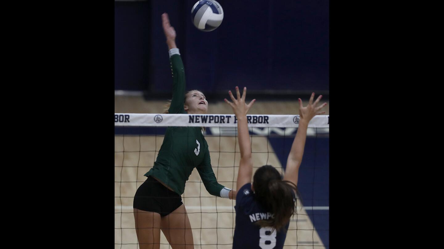 Photo gallery: Edison vs. Newport Harbor in girls’ volleyball