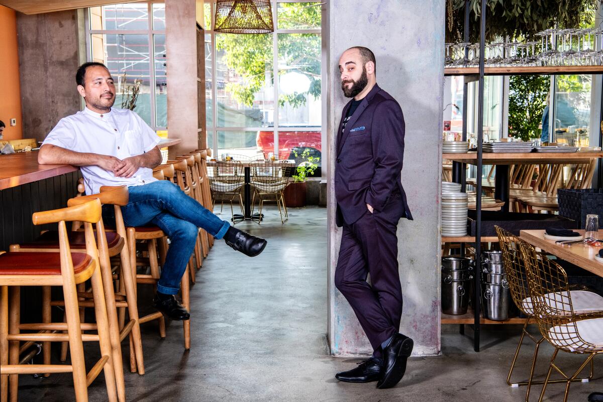 Co-owners of Yapa: Chef Richie Lopez (left) and Josh Goldman.