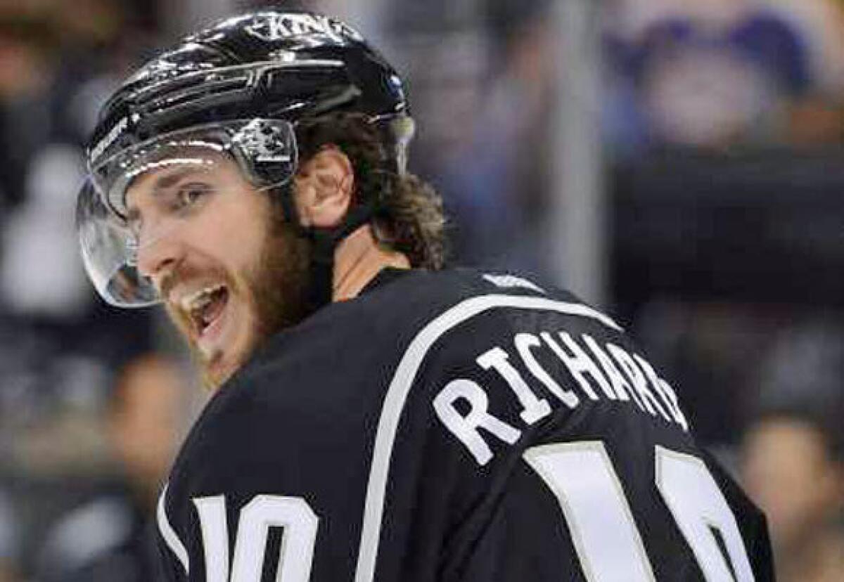 "The position we're in, we've obviously worked hard for," Kings forward Mike Richards said.