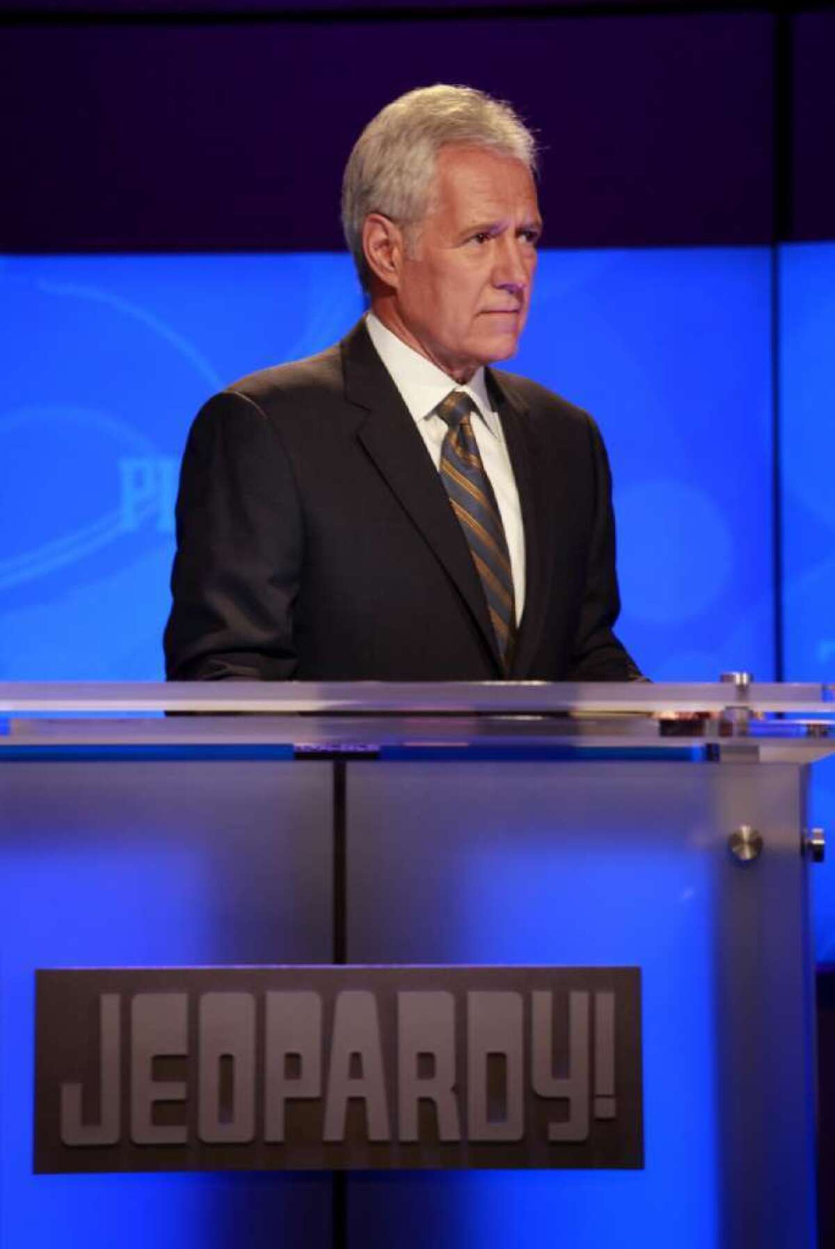 Alex Trebek is the longtime host of the TV game show "Jeopardy!"
