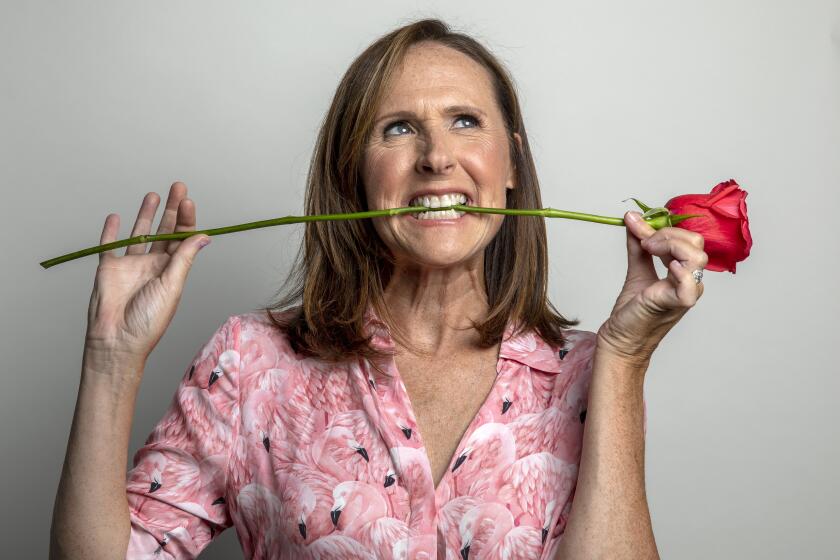 BEVERLY HILLS, CA - JULY 29, 2021- Actress Molly Shannon sits for portraits on Thursday, July 29, 2021 in Beverly Hills, CA. Shannon, a former "SNL" star, can be seen in the HBO Max series "The Other Two," and the HBO series "The White Lotus." (Brian van der Brug / Los Angeles Times)