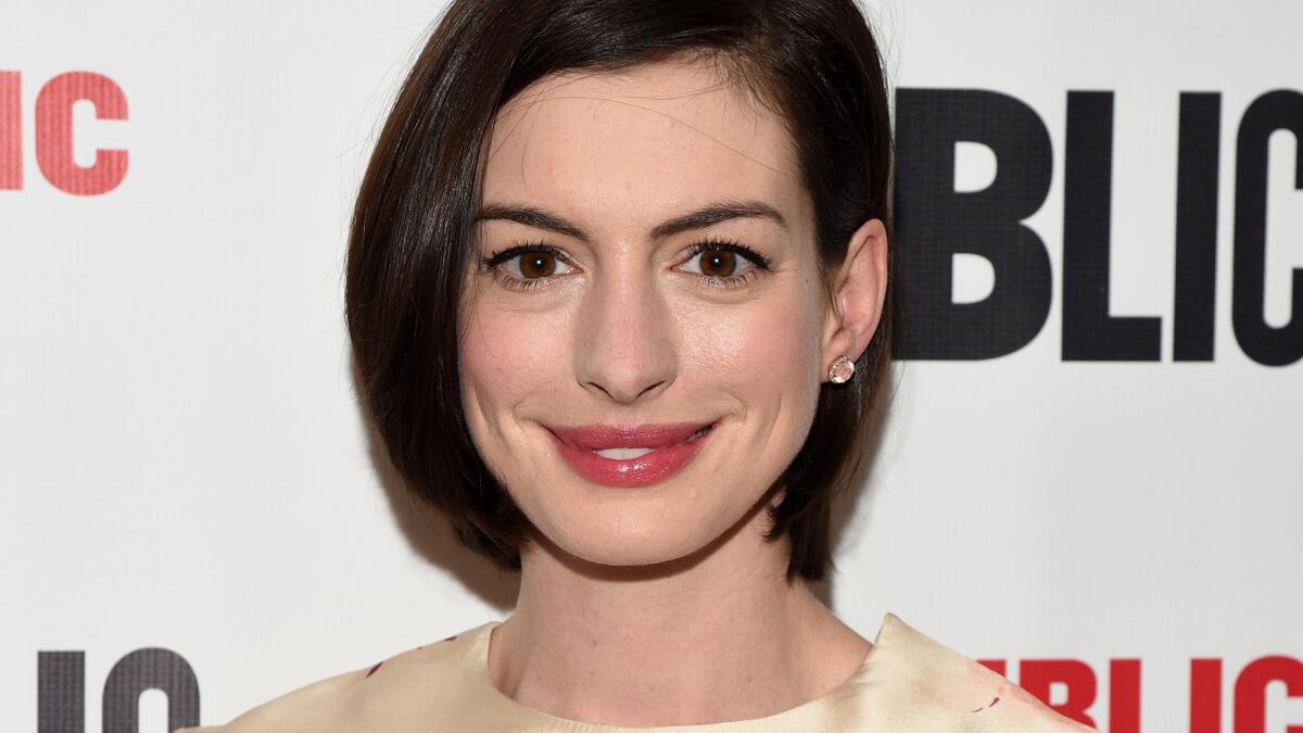 Anne Hathaway discusses her take on ageism in Hollywood and says she can't complain because she benefited from it.