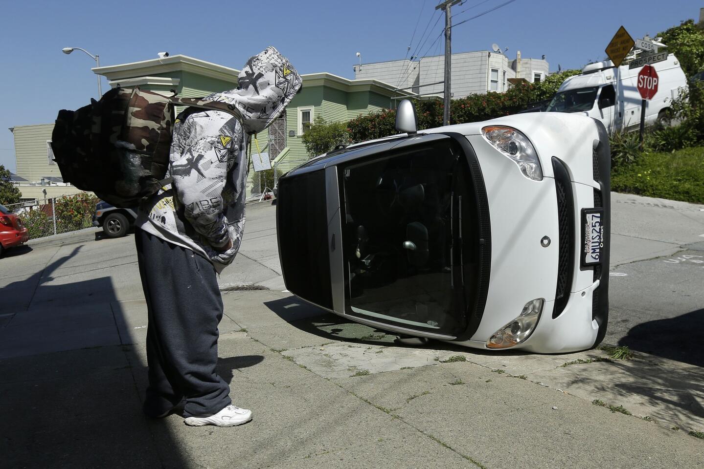 Smart car tipping