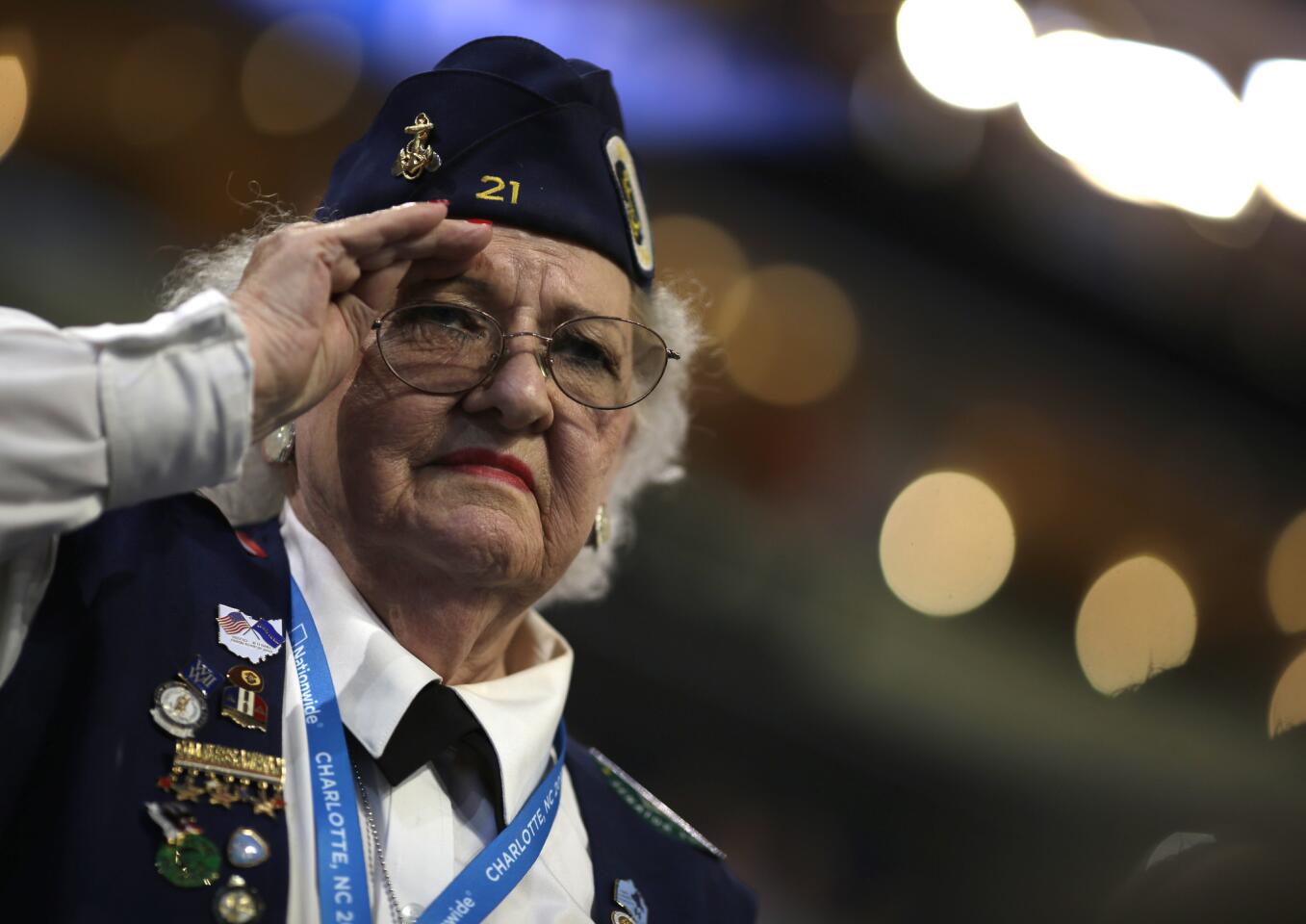 WWII veteran's salute