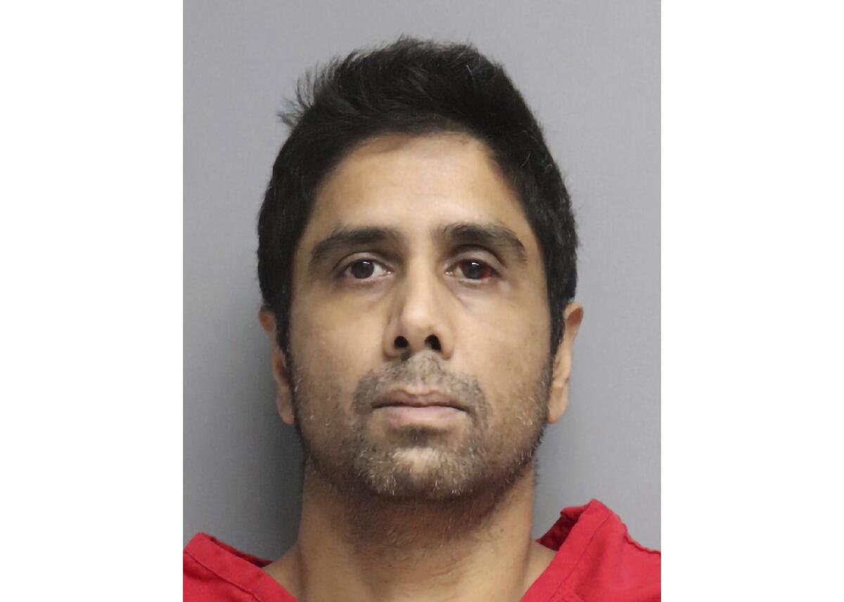 This undated photo provided by the San Mateo County Sheriff's Office shows Dharmesh Patel.