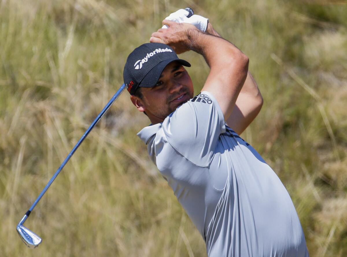 Jason Day hits a tee shot on the sixth hole during the third round of the U.S. Open on Saturday at Chambers Bay in University Place, Wash.