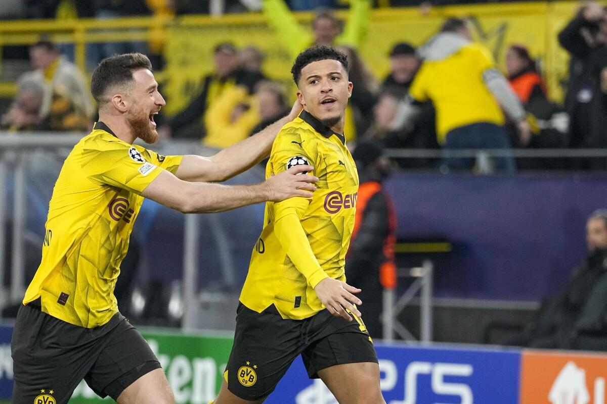 Sancho, Reus send Dortmund to Champions League quarterfinals with 2-0 win  over PSV Eindhoven - The San Diego Union-Tribune