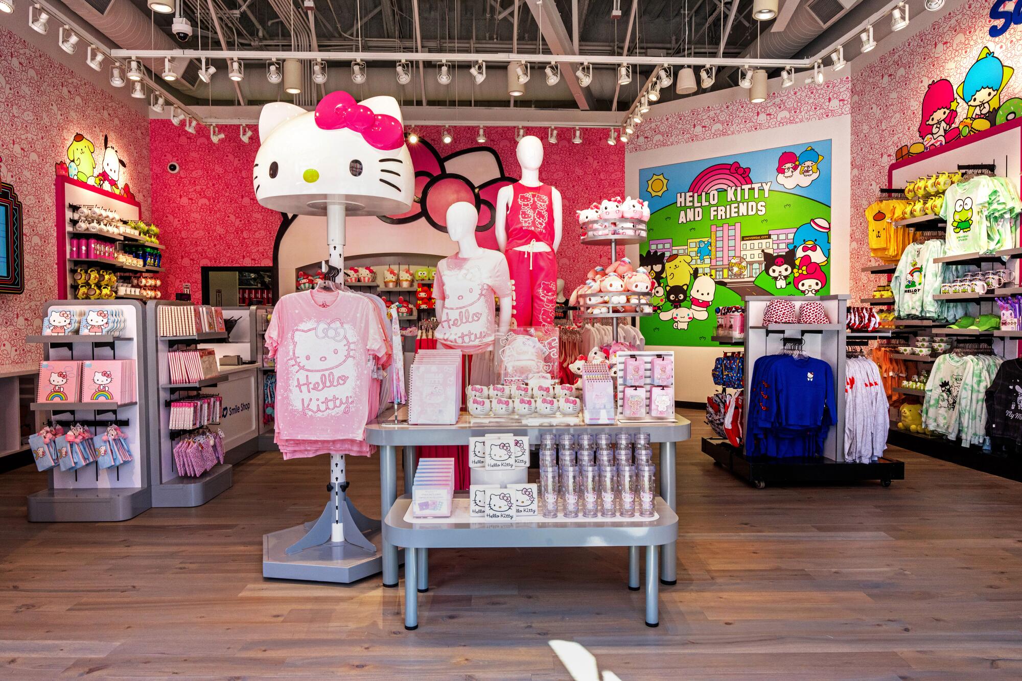 Universal CityWalk rolls out a virtual pastel pink carpet to welcome the Hello Kitty® and Friends Cafe