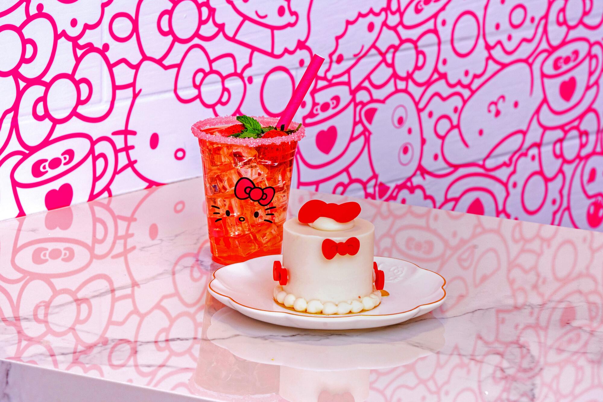 Universal CityWalk rolls out a virtual pastel pink carpet to welcome the Hello Kitty® and Friends Cafe