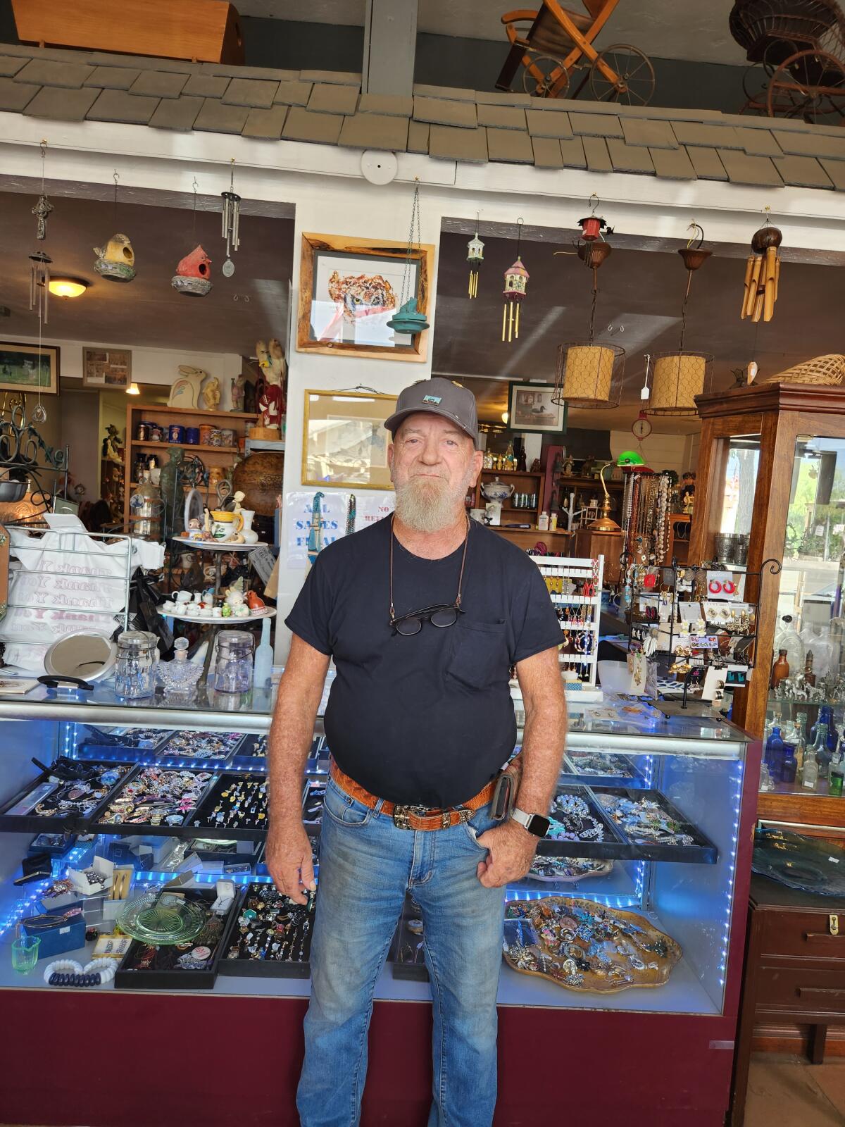 Perry Depalmer, owner of Grandma's House antique shop.