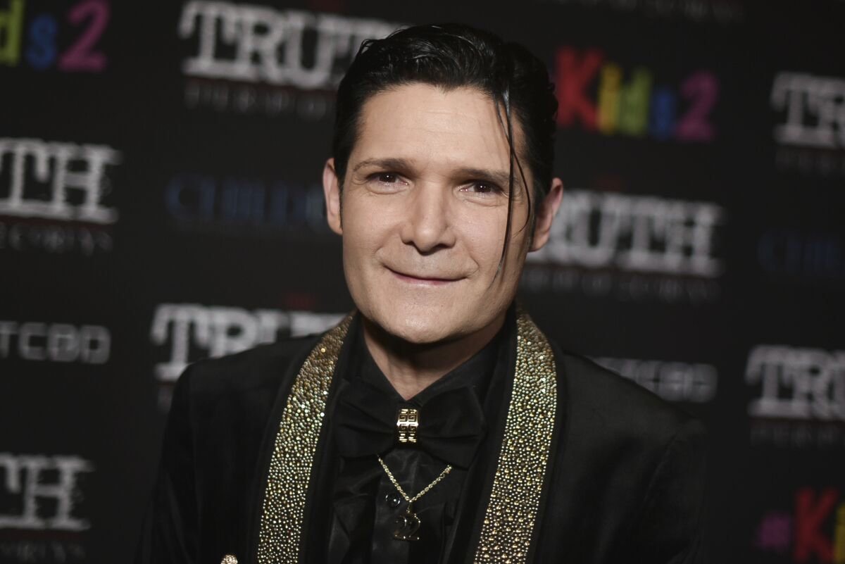 Corey Feldman attends the L.A. premiere of his new film Monday night at the Directors Guild of America.