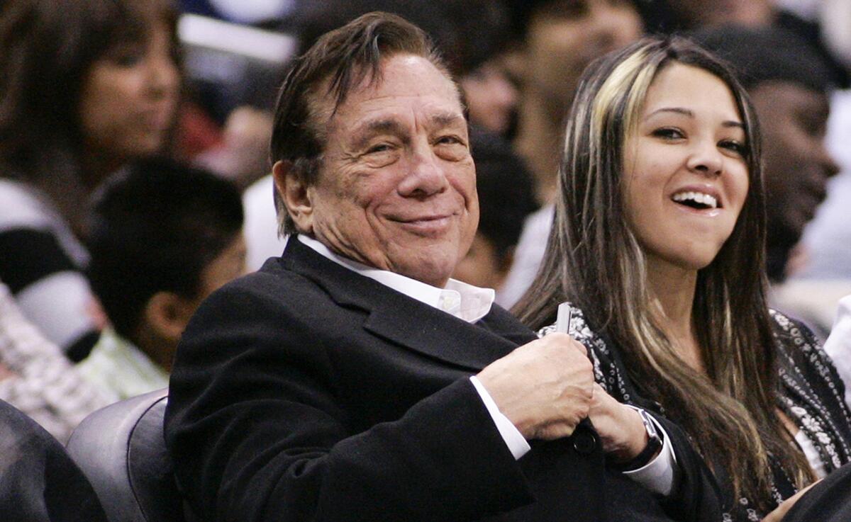 Clippers owner Donald Sterling attends a game between the Clippers and San Antonio Spurs in 2009. Perhaps Clippers players who no longer want to play for Sterling's team should be allowed to become free agents.