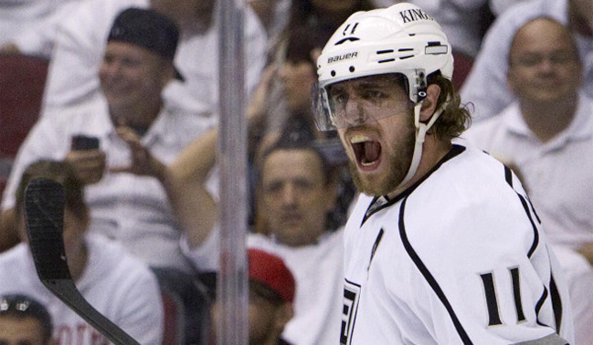 Kings center Anze Kopitar is expected to miss two or three weeks of action after injuring his right knee playing for Mora IK in Sweden's Allsvenskan hockey league.